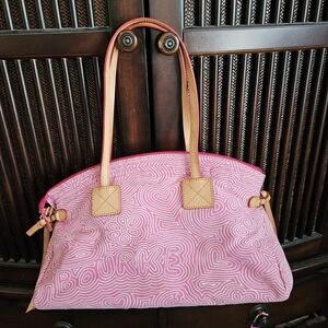 Dooney & Bourke Pink Graffiti Satchel